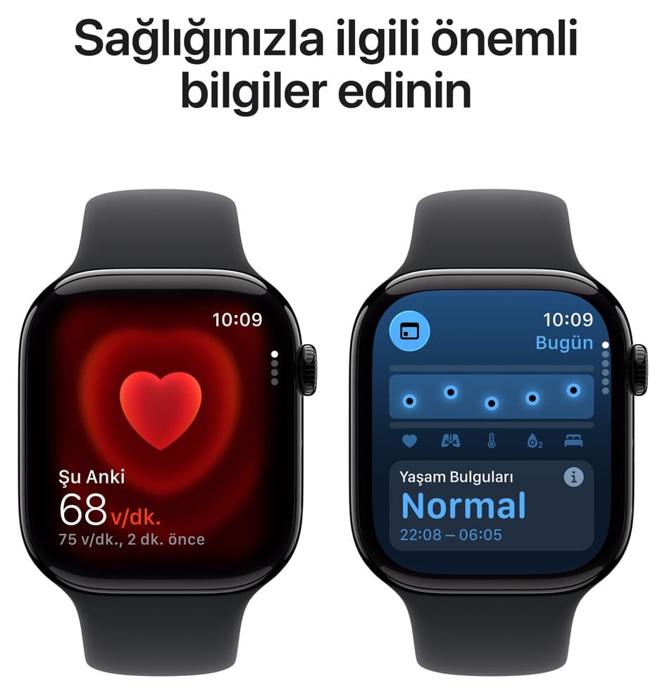 ساعت هوشمند Apple Watch Series 11 GPS 46mm بدنه آلومینیومی مشکی بند اسپرت مشکی M/L ساعت هوشمند Apple Watch Series 11 GPS 46mm بدنه آلومینیومی مشکی بند اسپرت مشکی M/L