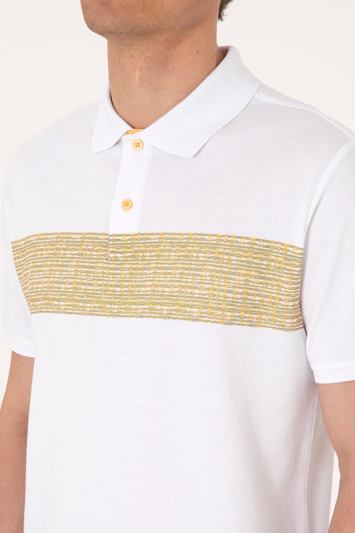 تیشرت مردانه U.S. Polo Assn. فیت معمولی یقه پولو سفید مدل 50306812-VR049 تیشرت مردانه U.S. Polo Assn. فیت معمولی یقه پولو سفید مدل 50306812-VR049