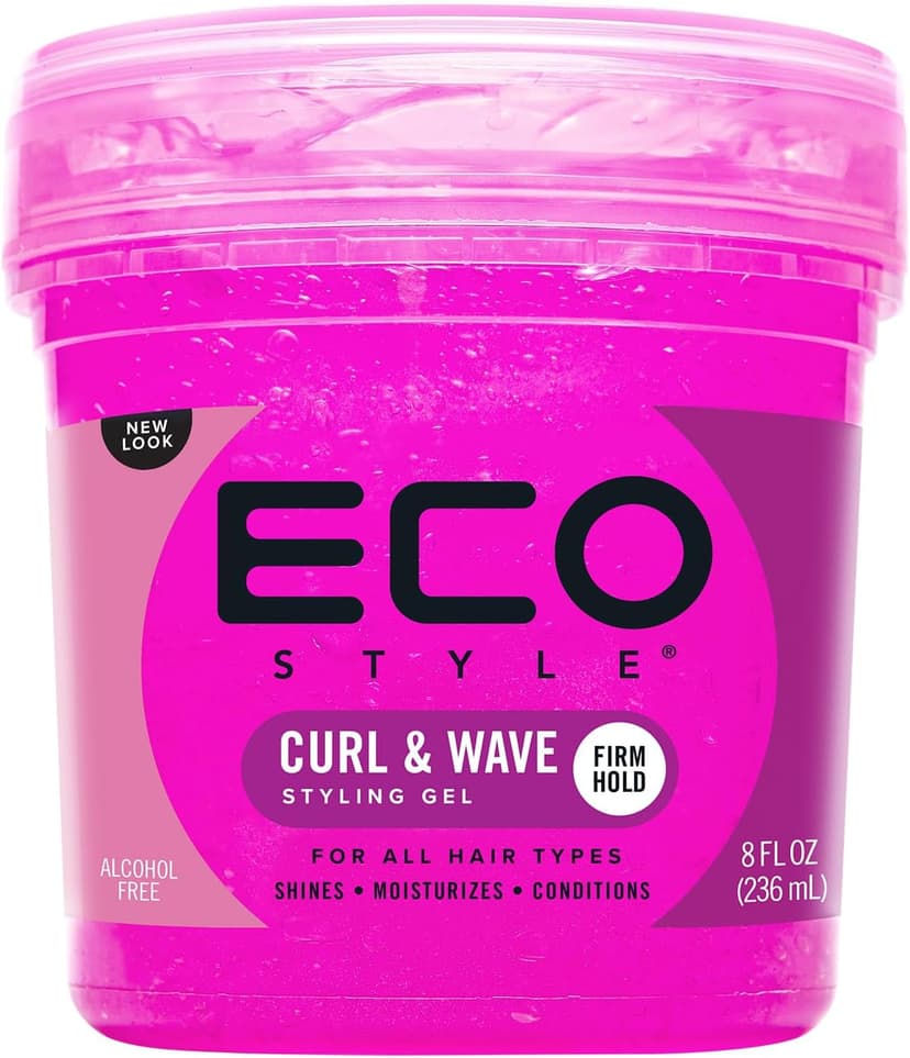 ژل حالتدهنده Eco Style فر و موج نگهداری قوی همه انواع مو 8 oz صورتی ژل حالتدهنده Eco Style فر و موج نگهداری قوی همه انواع مو 8 oz صورتی