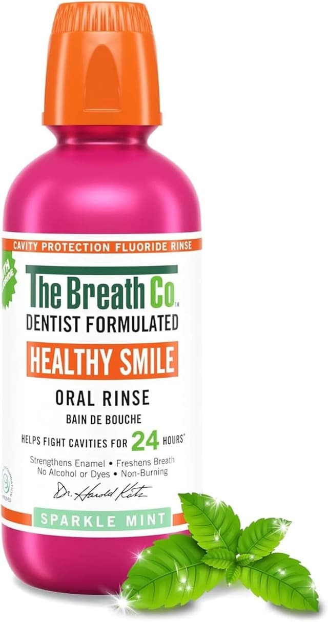 دهانشویه TheraBreath Healthy Smile با طعم Sparkle Mint حجم 16.9 Oz دهانشویه TheraBreath Healthy Smile با طعم Sparkle Mint حجم 16.9 Oz