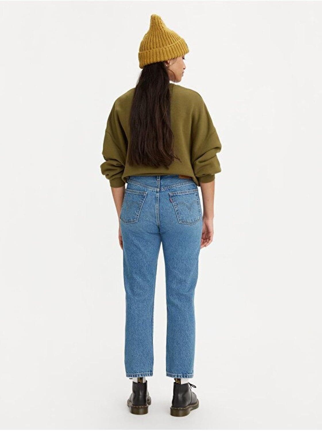 شلوار جین زنانه Levi's کراپ مدل 501 شلوار جین زنانه Levi's کراپ مدل 501