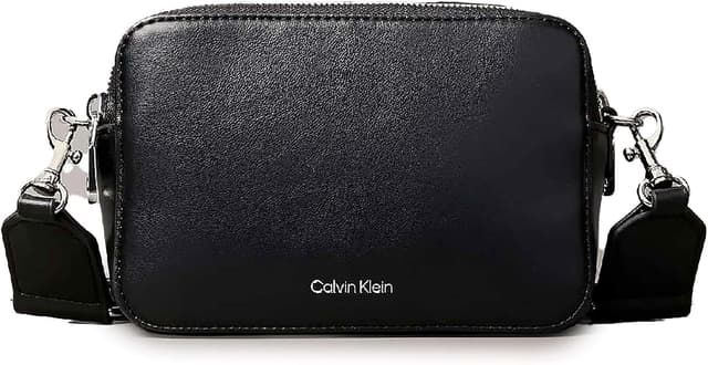 کیف دستی زنانه Calvin Klein مدل WEBBING DOUBLE STRAP CAMERA BAG کیف دستی زنانه Calvin Klein مدل WEBBING DOUBLE STRAP CAMERA BAG