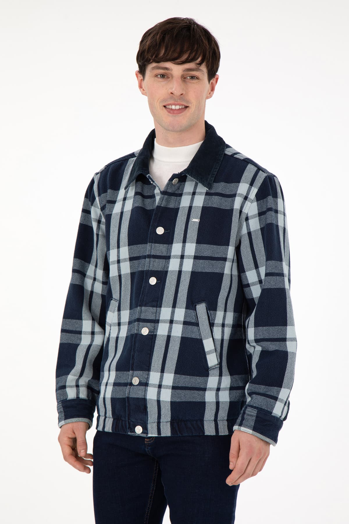 پیراهن جین مردانه U.S. Polo Assn. آبی روشن مدل 50289480-DN0021 پیراهن جین مردانه U.S. Polo Assn. آبی روشن مدل 50289480-DN0021