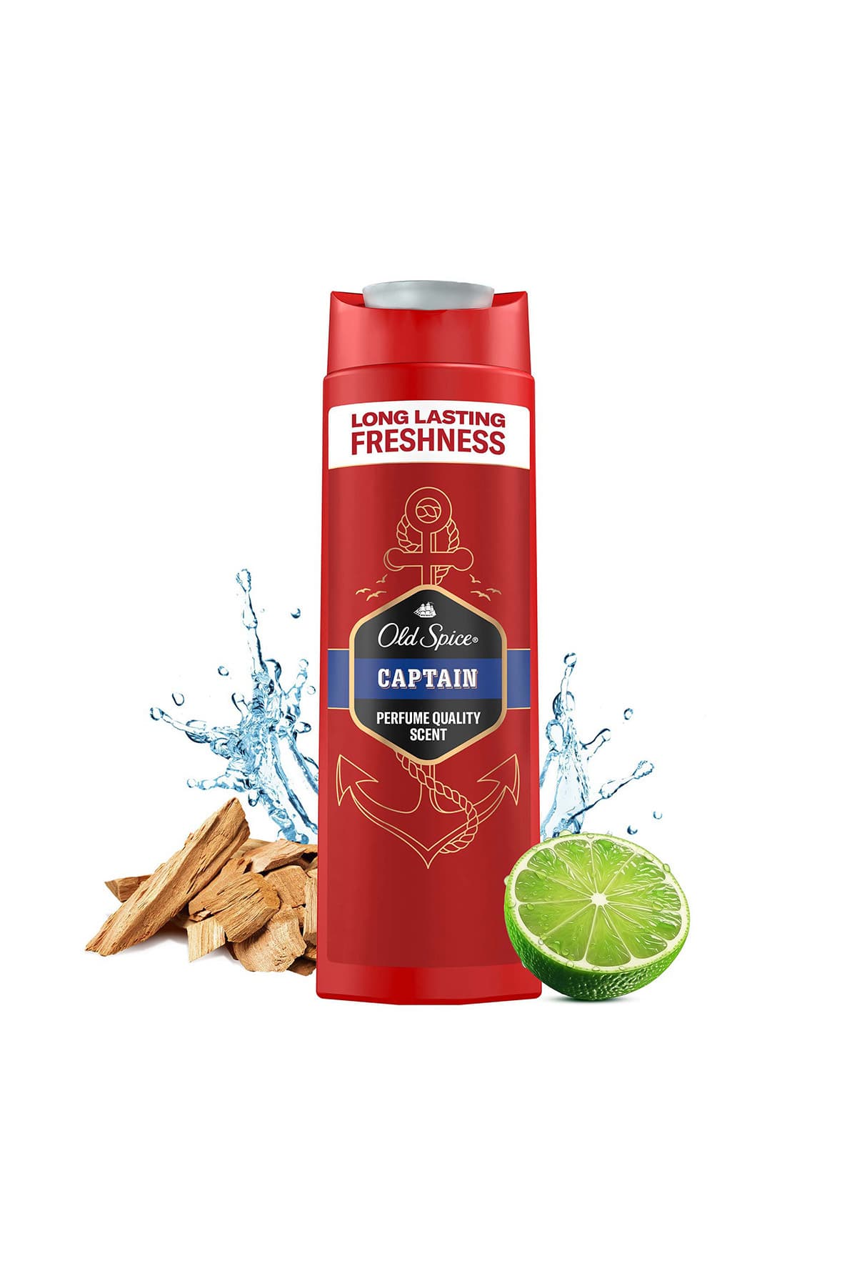 ژل دوش و شامپو مردانه Old Spice Captain، 400 ml x 3 عدد ژل دوش و شامپو مردانه Old Spice Captain، 400 ml x 3 عدد