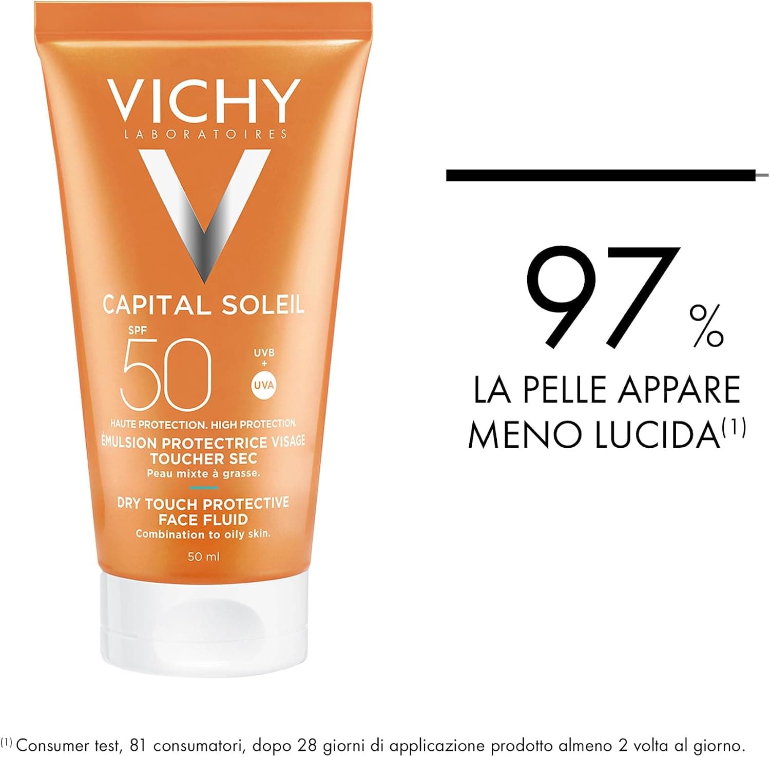 امولسیون صورت Vichy با محافظت بالا Capital Soleil Dry Touch امولسیون صورت Vichy با محافظت بالا Capital Soleil Dry Touch