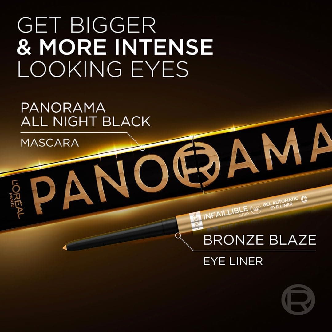 ریمل حجمدهنده L'Oreal Paris Panorama رنگ All Night Black مشکی ریمل حجمدهنده L'Oreal Paris Panorama رنگ All Night Black مشکی