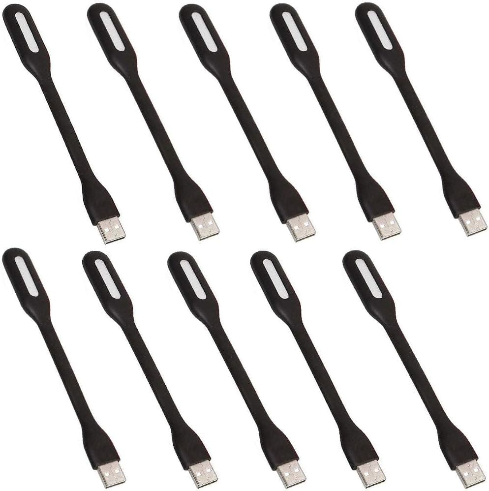 چراغ LED USB مینی MaiJin بسته 3 عددی انعطافپذیر برای کیبورد لپتاپ و پاوربانک مشکی چراغ LED USB مینی MaiJin بسته 3 عددی انعطافپذیر برای کیبورد لپتاپ و پاوربانک مشکی
