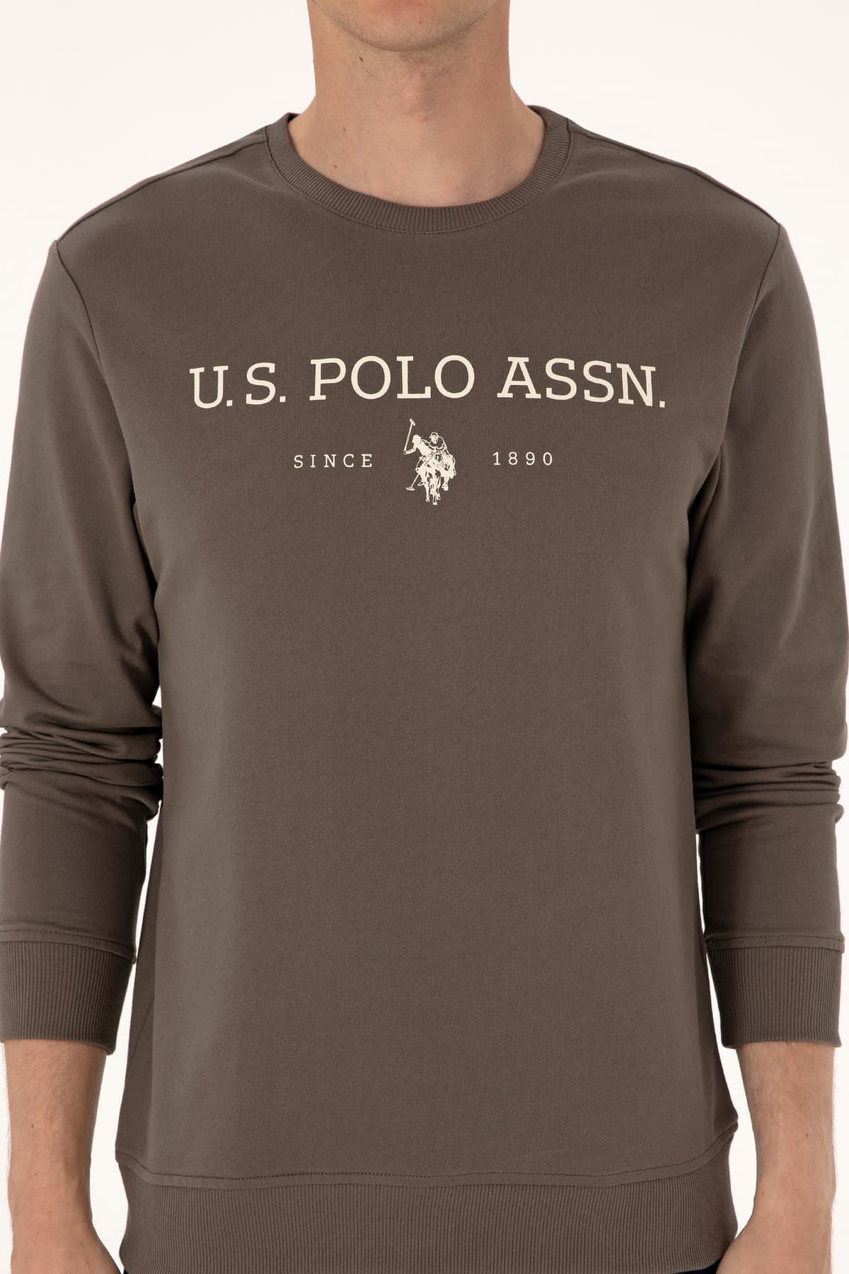 سوئیشرت مردانه U.S. Polo Assn. فیت معمولی یقه گرد ویزون نازک بیسیک مدل 50313743-VR052 سوئیشرت مردانه U.S. Polo Assn. فیت معمولی یقه گرد ویزون نازک بیسیک مدل 50313743-VR052