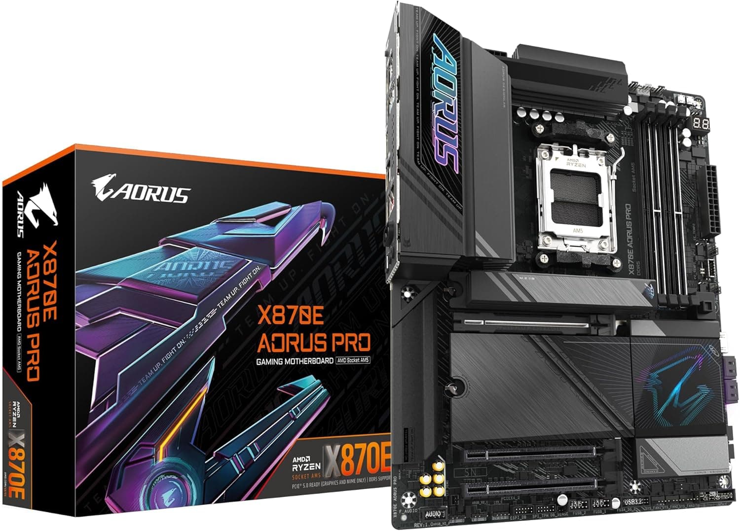 مادربرد Gigabyte برای پردازندههای AMD Ryzen 9000 مدل X870 A Elite WIFI7 Ice مادربرد Gigabyte برای پردازندههای AMD Ryzen 9000 مدل X870 A Elite WIFI7 Ice