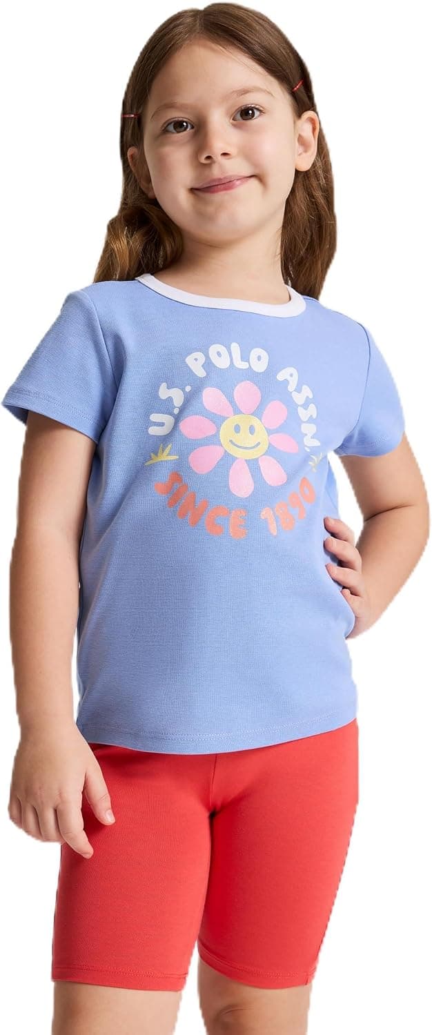 تیشرت دخترانه U.S. POLO ASSN. صورتی روشن مدل 50325635-VR078 تیشرت دخترانه U.S. POLO ASSN. صورتی روشن مدل 50325635-VR078