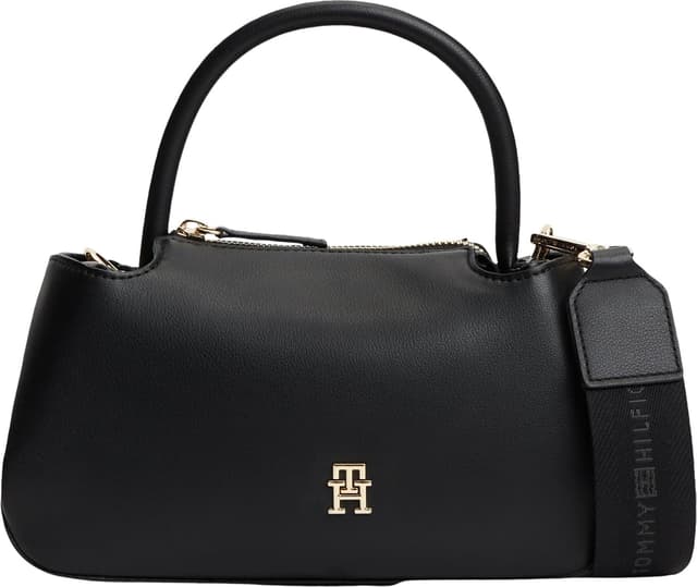 کیف ساتچل زنانه Tommy Hilfiger مینی با بند لوگو مشکی مدل aw0aw18743 کیف ساتچل زنانه Tommy Hilfiger مینی با بند لوگو مشکی مدل aw0aw18743