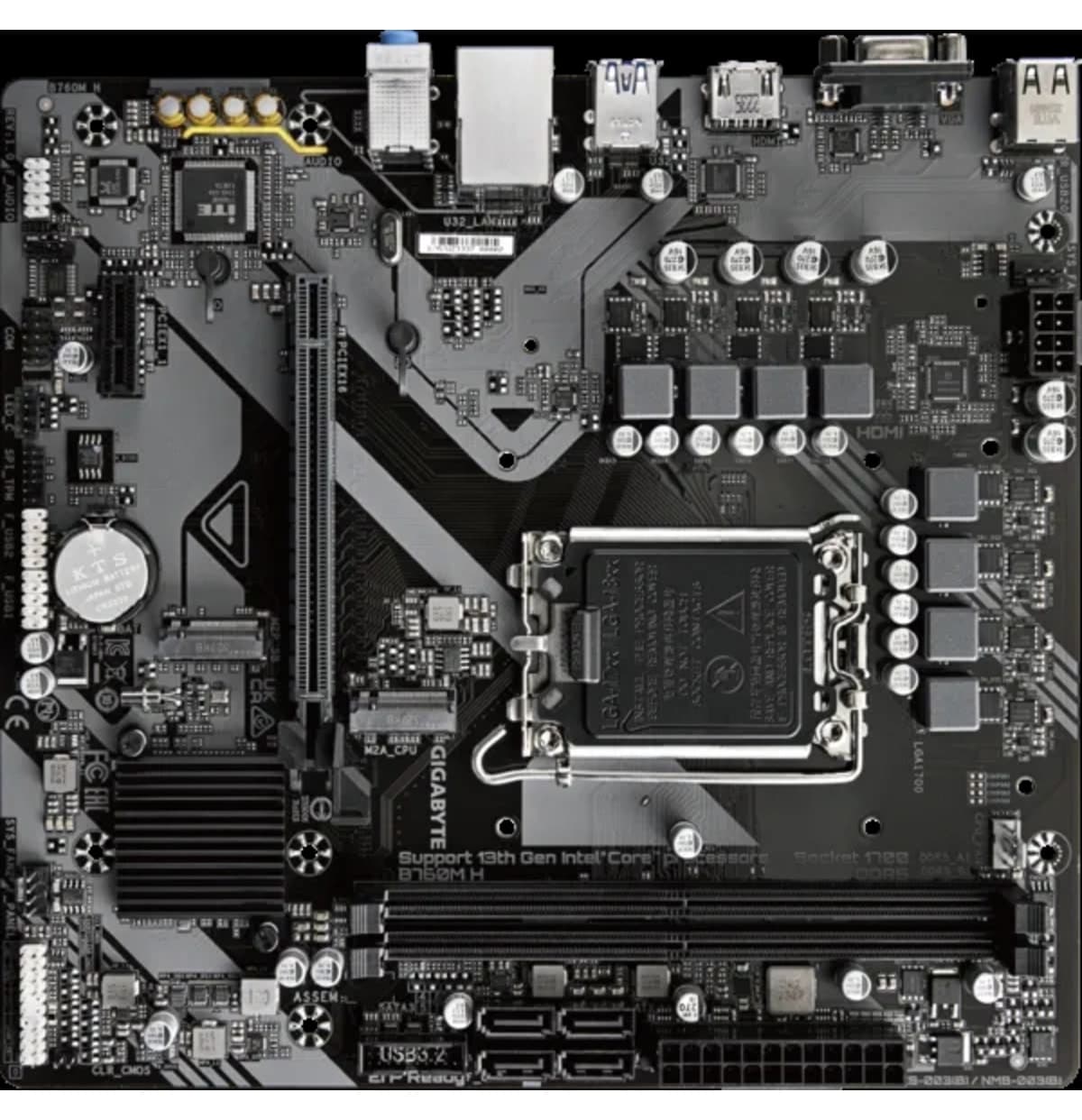 مادربرد Gigabyte B760M H DDR5 HDMI VGA MATX 1700P مادربرد Gigabyte B760M H DDR5 HDMI VGA MATX 1700P