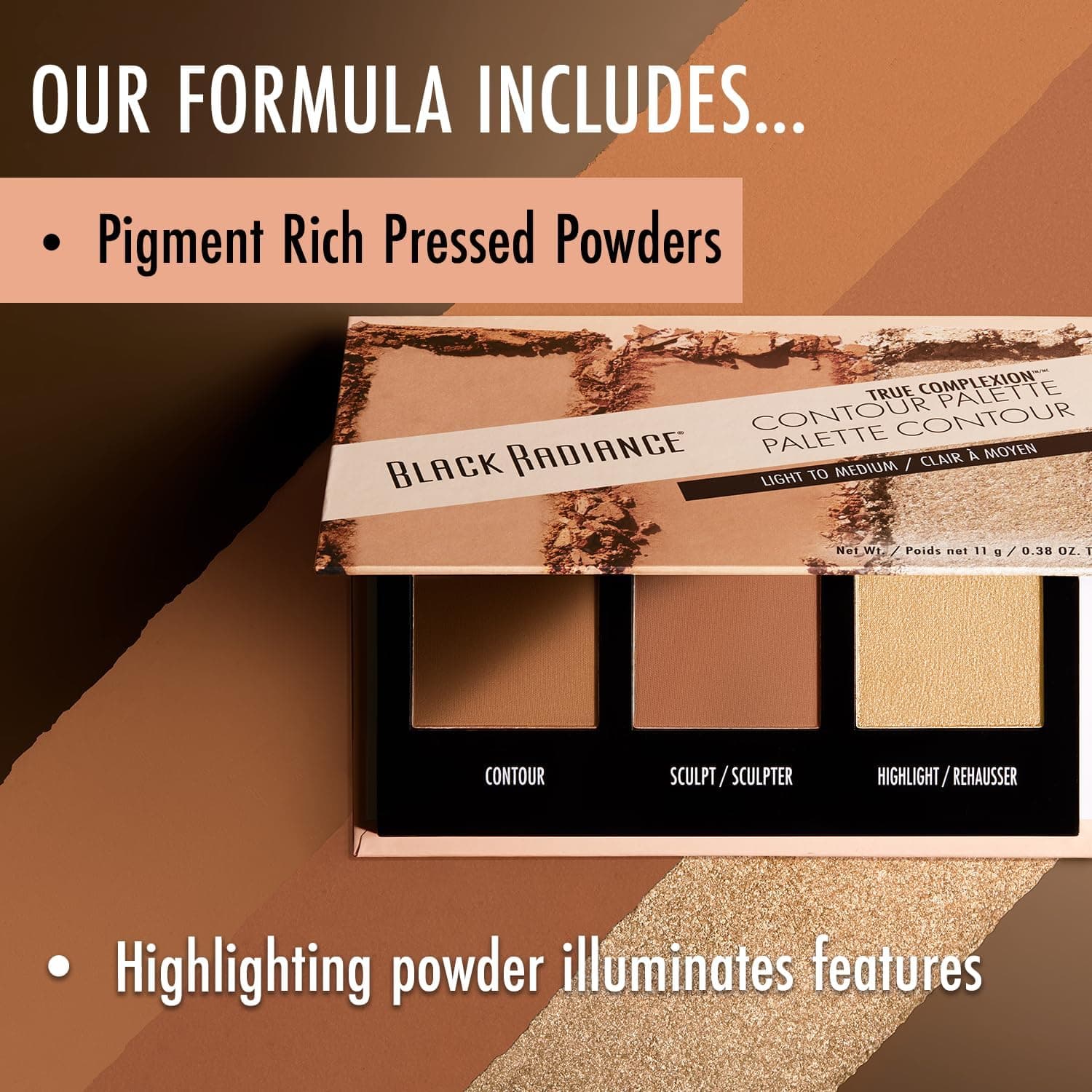 پالت کانتور Black Radiance True Complexion مناسب پوست متوسط تا تیره 0.38 Ounce پالت کانتور Black Radiance True Complexion مناسب پوست متوسط تا تیره 0.38 Ounce
