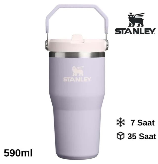 لیوان Stanley Buz Akışı Flip Straw 2.0 بنفش غباری 0.6L / 20oz لیوان Stanley Buz Akışı Flip Straw 2.0 بنفش غباری 0.6L / 20oz