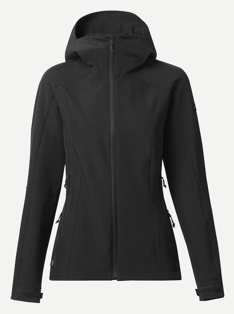 کاپشن زنانه Decathlon Forclaz سافتشل ضدباد مشکی مدل MT500 کاپشن زنانه Decathlon Forclaz سافتشل ضدباد مشکی مدل MT500