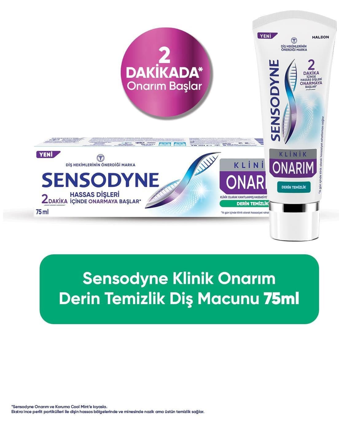 خمیر دندان Sensodyne ترمیم کلینیکی و تمیزکننده عمیق 75ml خمیر دندان Sensodyne ترمیم کلینیکی و تمیزکننده عمیق 75ml