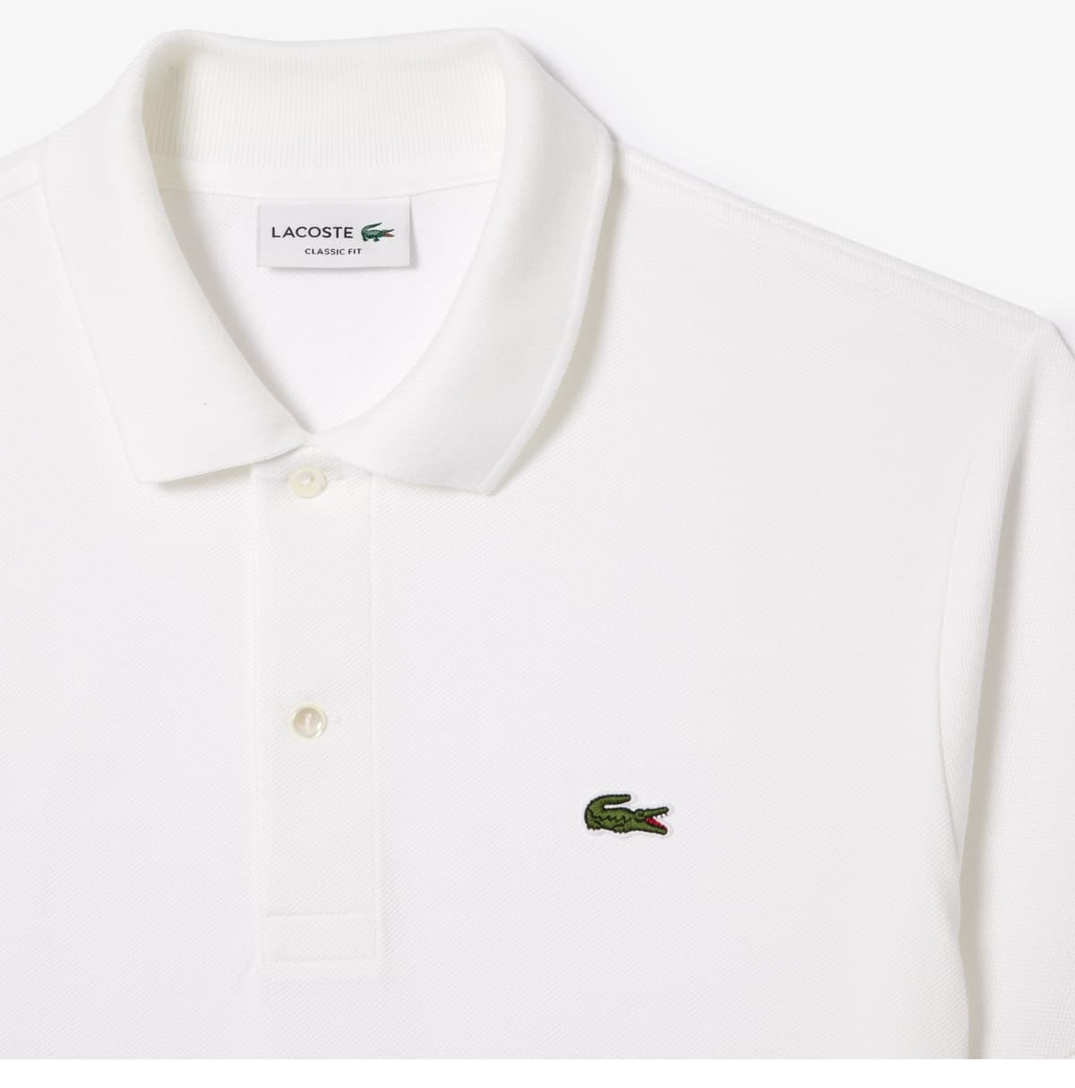 پولو شرت مردانه Lacoste فیت کلاسیک سفید مدل L.12.12 پولو شرت مردانه Lacoste فیت کلاسیک سفید مدل L.12.12