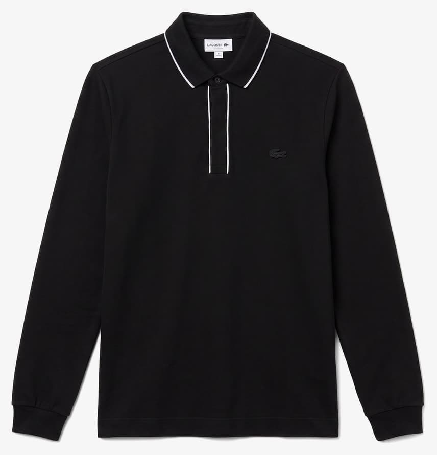 پولوشرت مردانه Lacoste فیت معمولی آستین بلند مشکی مدل Paris پولوشرت مردانه Lacoste فیت معمولی آستین بلند مشکی مدل Paris