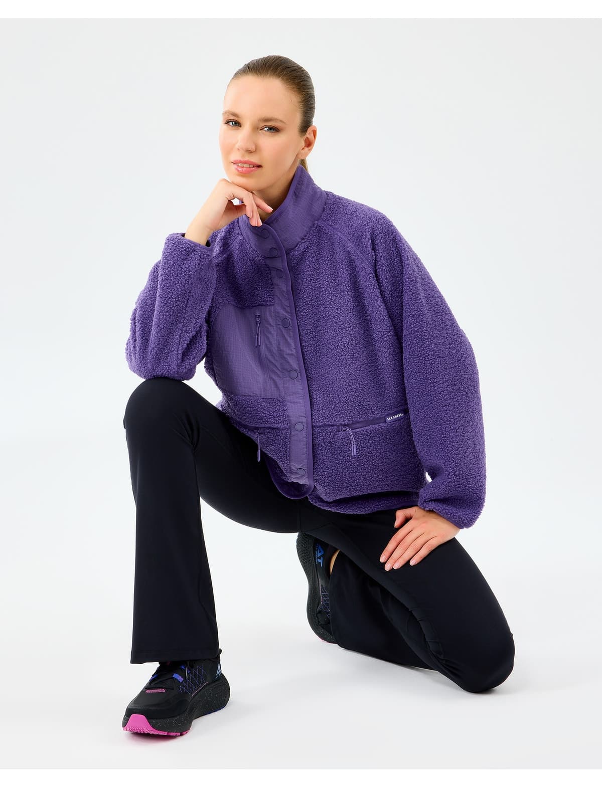 کاپشن زنانه Skechers بنفش SKECH SHERPA Fusion Pull Over مدل S2520218-0277 کاپشن زنانه Skechers بنفش SKECH SHERPA Fusion Pull Over مدل S2520218-0277
