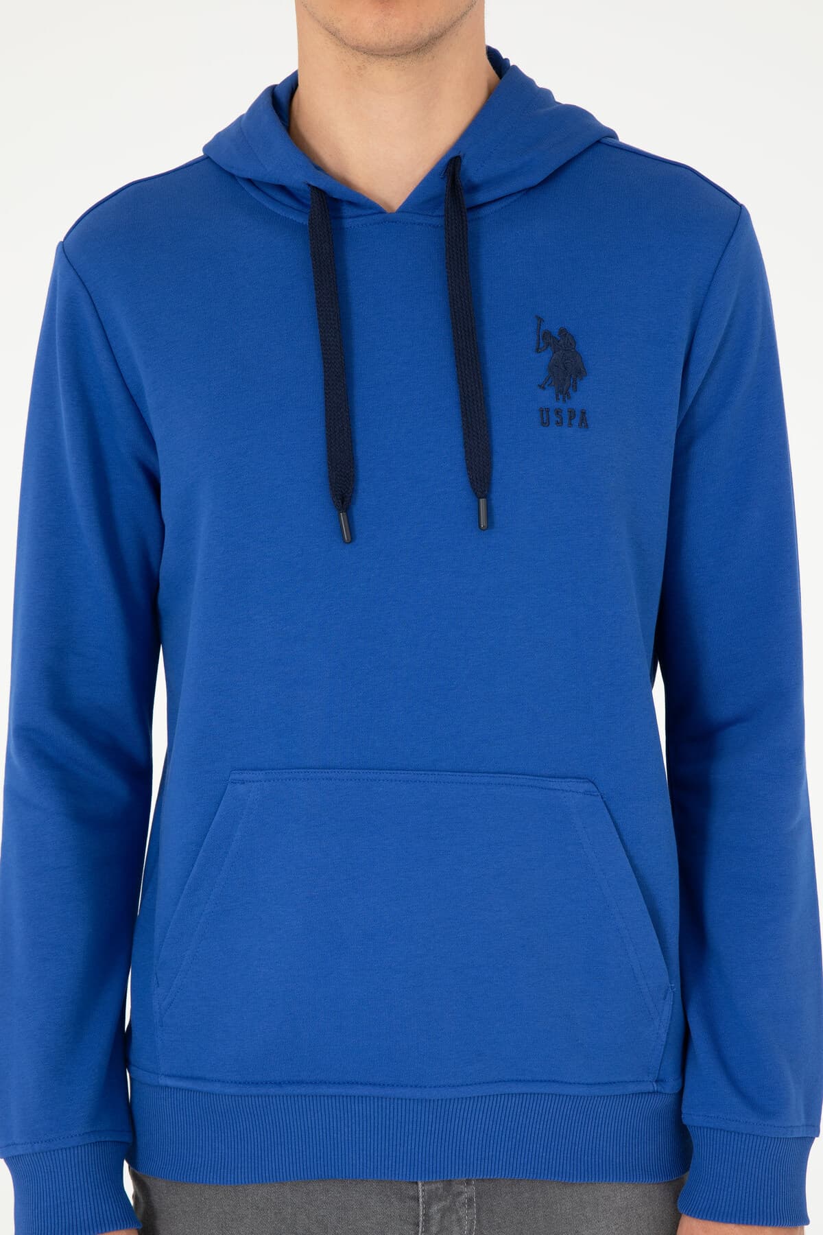سویشرت مردانه U.S. Polo Assn. ساده آبی ساکس مدل 50289059-VR045 سویشرت مردانه U.S. Polo Assn. ساده آبی ساکس مدل 50289059-VR045