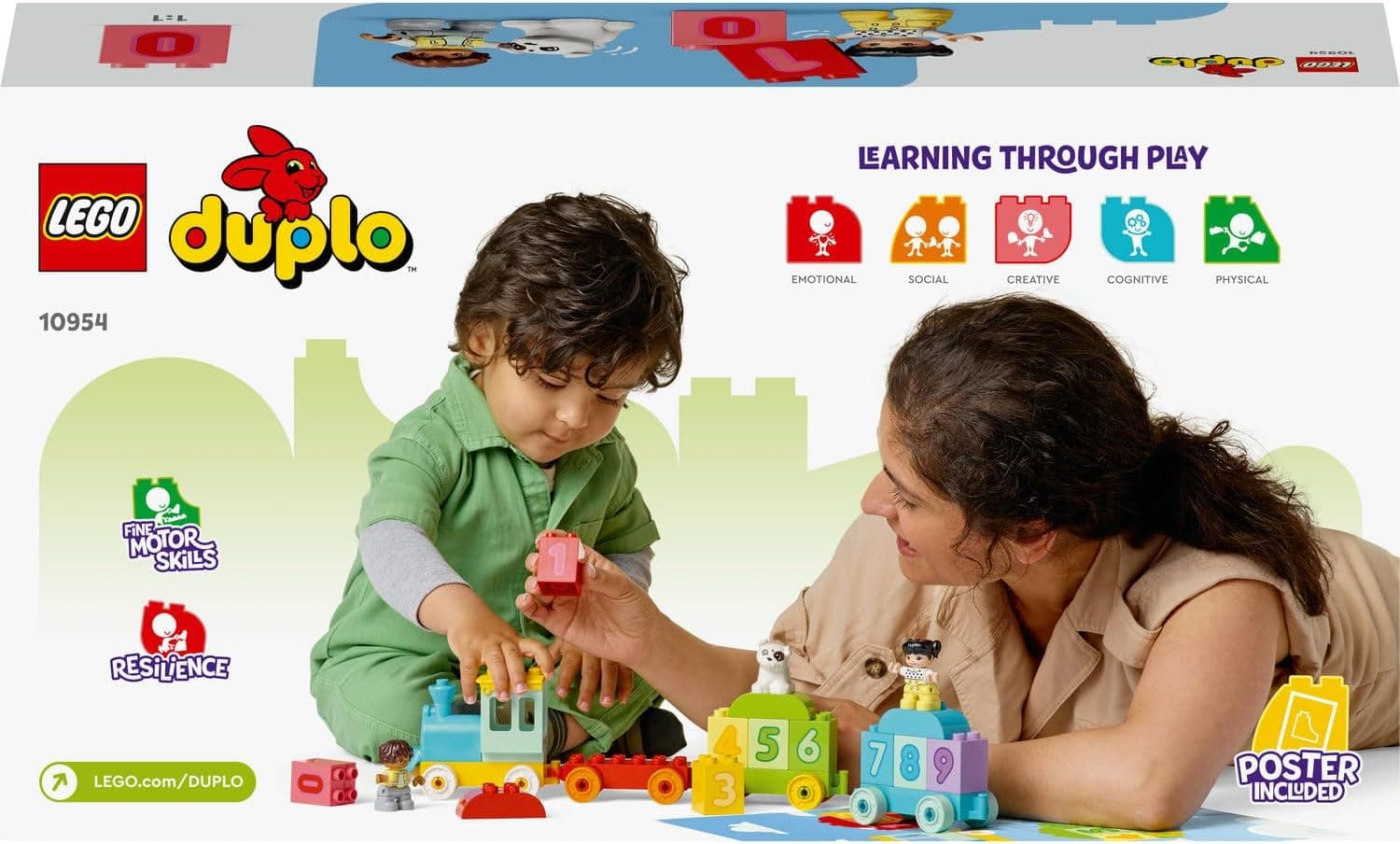 لگو DUPLO قطار اعداد یادگیری شمارش مدل 10954 لگو DUPLO قطار اعداد یادگیری شمارش مدل 10954