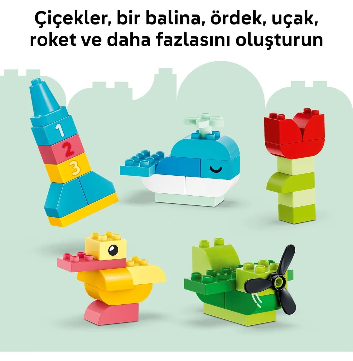 لگو DUPLO Classic جعبه خلاقانه رنگی 80 قطعه مدل 10479 لگو DUPLO Classic جعبه خلاقانه رنگی 80 قطعه مدل 10479