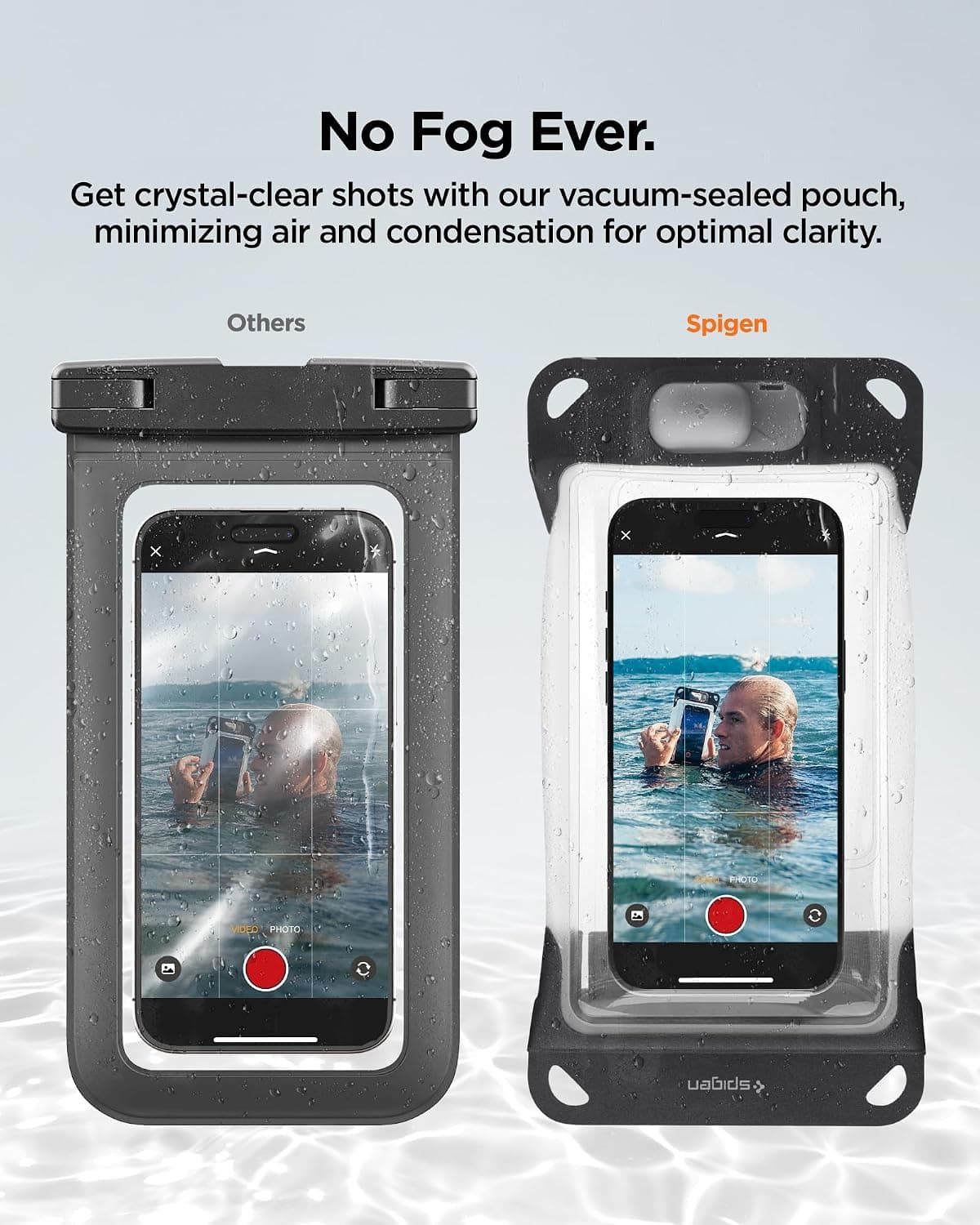 کاور ضدآب Spigen Aqua Shield دارای گواهی iPX8 با پمپ داخلی مدل A602 خاکستری کد ACS09306 کاور ضدآب Spigen Aqua Shield دارای گواهی iPX8 با پمپ داخلی مدل A602 خاکستری کد ACS09306