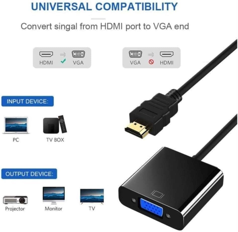 کابل تبدیل HDMI به VGA مانیتور Alfais با پشتیبانی از صدا مدل 4488 کابل تبدیل HDMI به VGA مانیتور Alfais با پشتیبانی از صدا مدل 4488