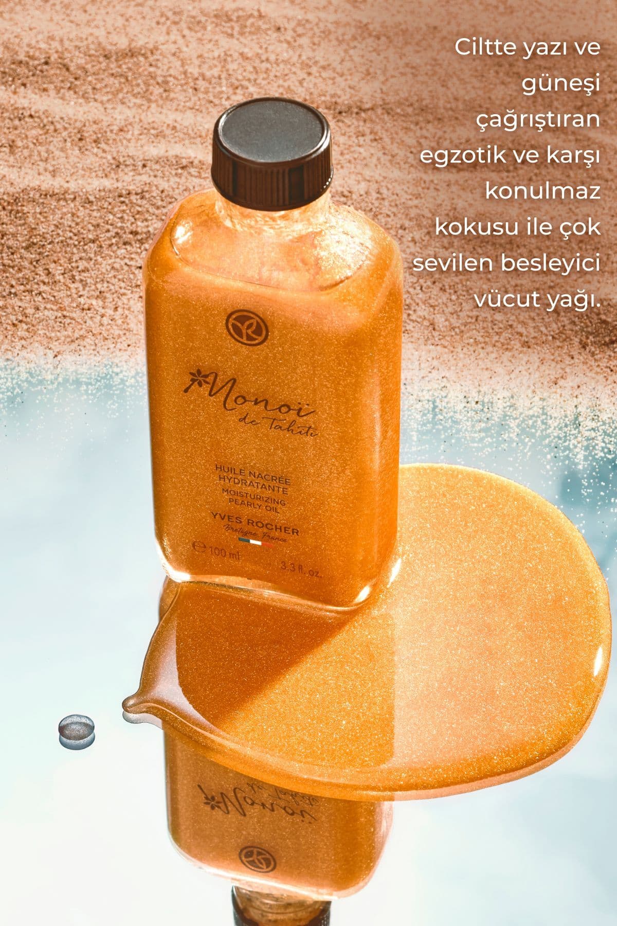 روغن مو و بدن Yves Rocher مرطوبکننده و مغذی درخشان Monoi de Tahiti وگان 100ml روغن مو و بدن Yves Rocher مرطوبکننده و مغذی درخشان Monoi de Tahiti وگان 100ml