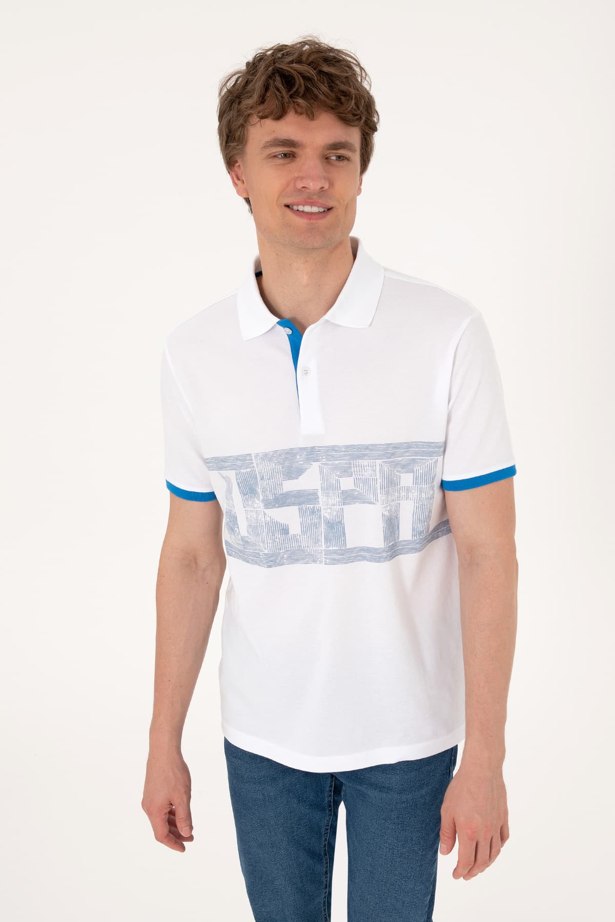 تیشرت مردانه U.S. Polo Assn. فیت معمولی یقه پولو سفید مدل 50306804-VR013 تیشرت مردانه U.S. Polo Assn. فیت معمولی یقه پولو سفید مدل 50306804-VR013