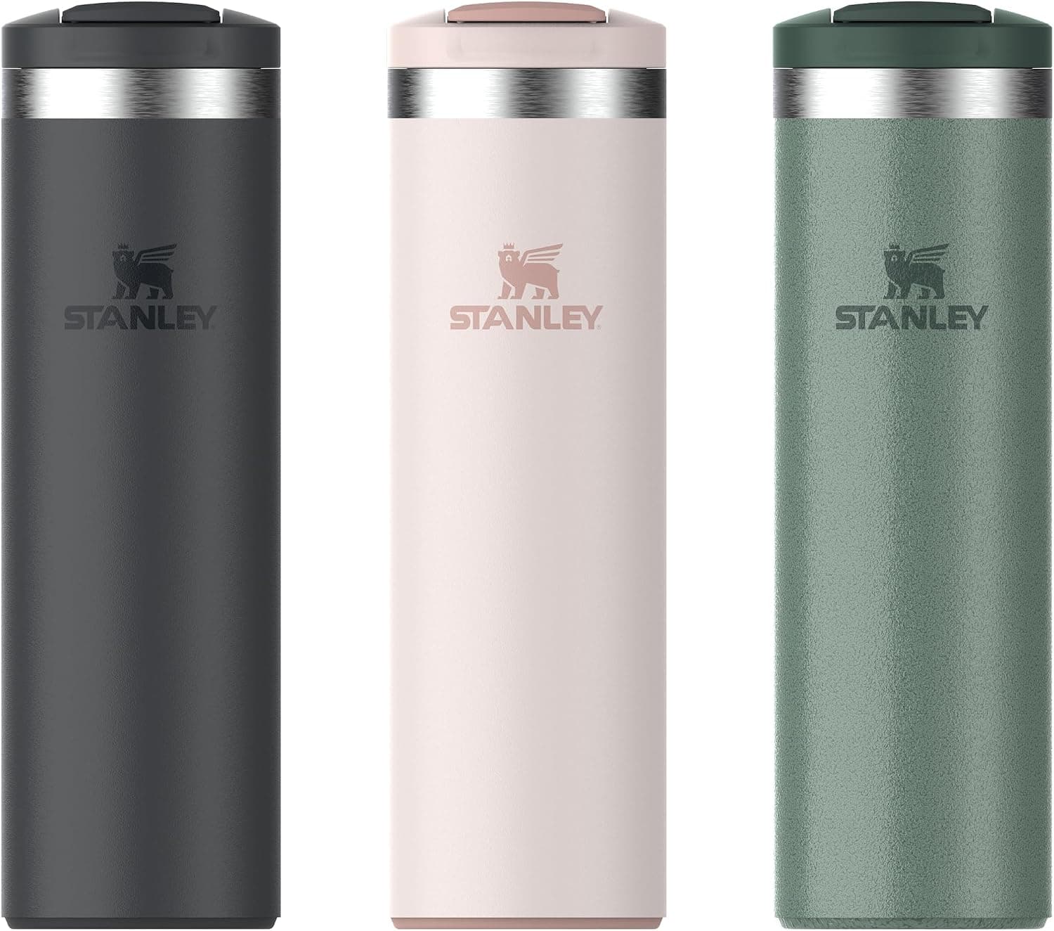 ماگ ترموس Stanley درب FlipTop 0.47 Litre سبز Hammertone Green استیل ضدزنگ ماگ ترموس Stanley درب FlipTop 0.47 Litre سبز Hammertone Green استیل ضدزنگ