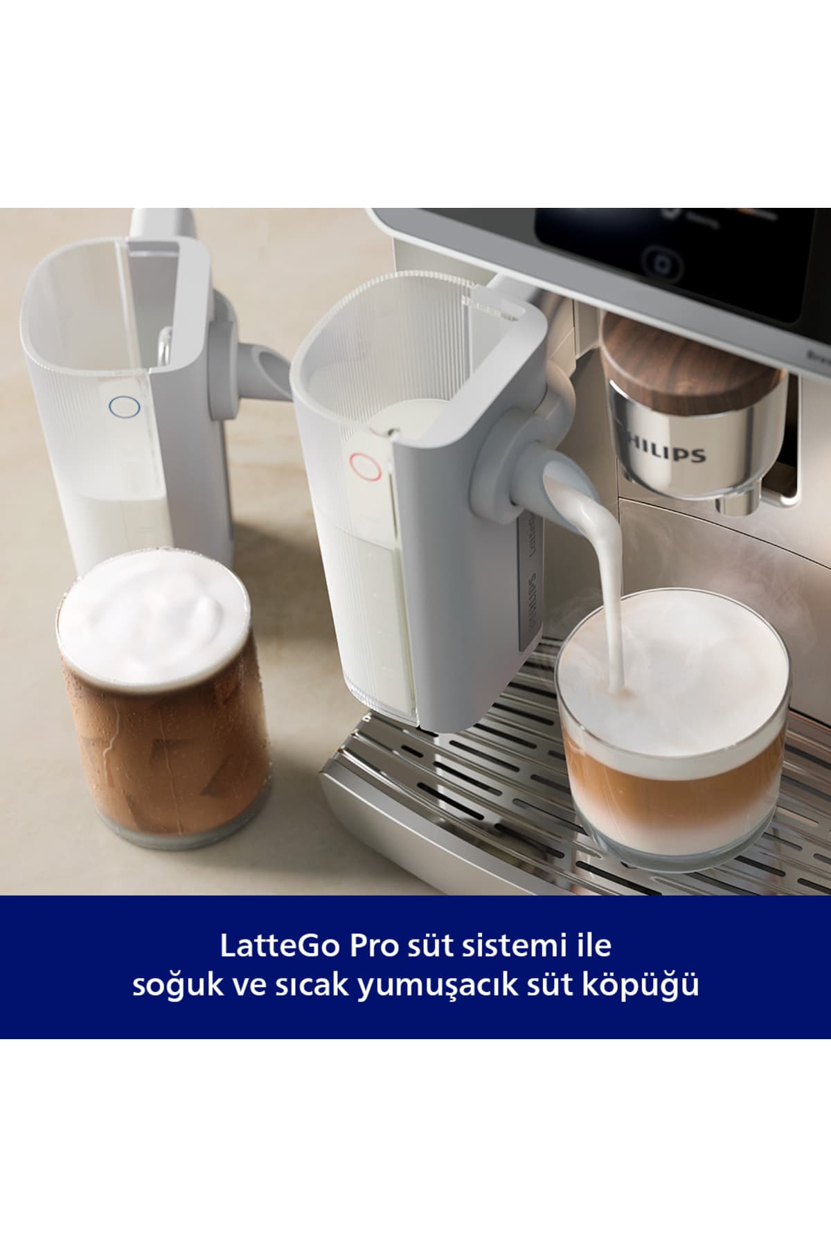 دستگاه قهوهساز Philips سری 8000 Café Aromis با 54 نوشیدنی مختلف مدل EP8757/20 دستگاه قهوهساز Philips سری 8000 Café Aromis با 54 نوشیدنی مختلف مدل EP8757/20