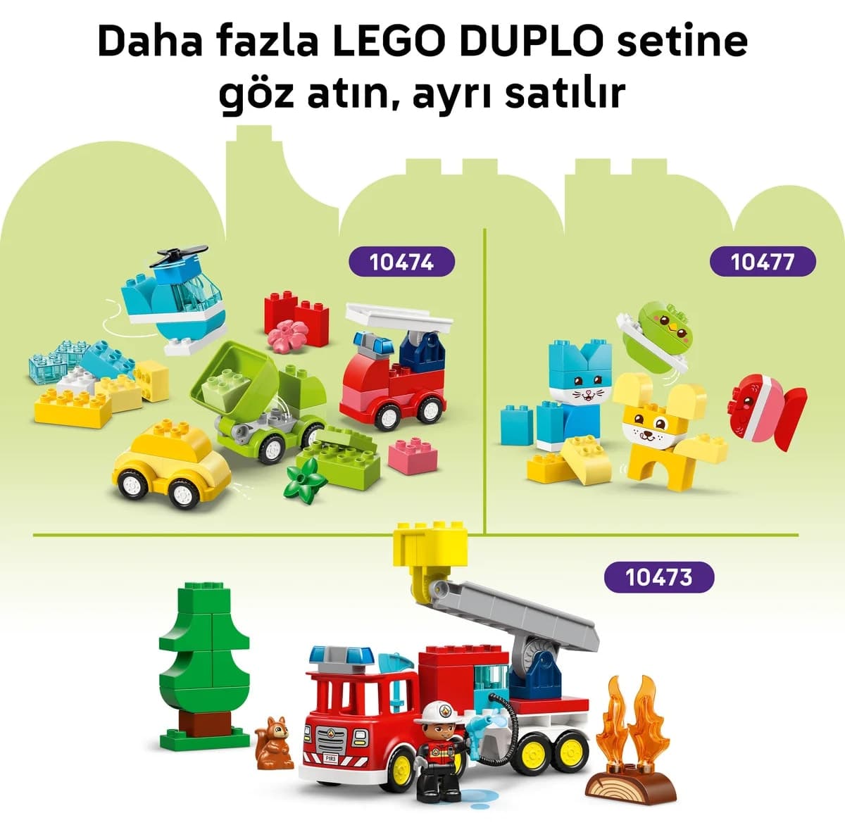 لگو DUPLO ۳ در ۱ وسایل ساختمانی مدل 10475 (۲۲ قطعه) لگو DUPLO ۳ در ۱ وسایل ساختمانی مدل 10475 (۲۲ قطعه)
