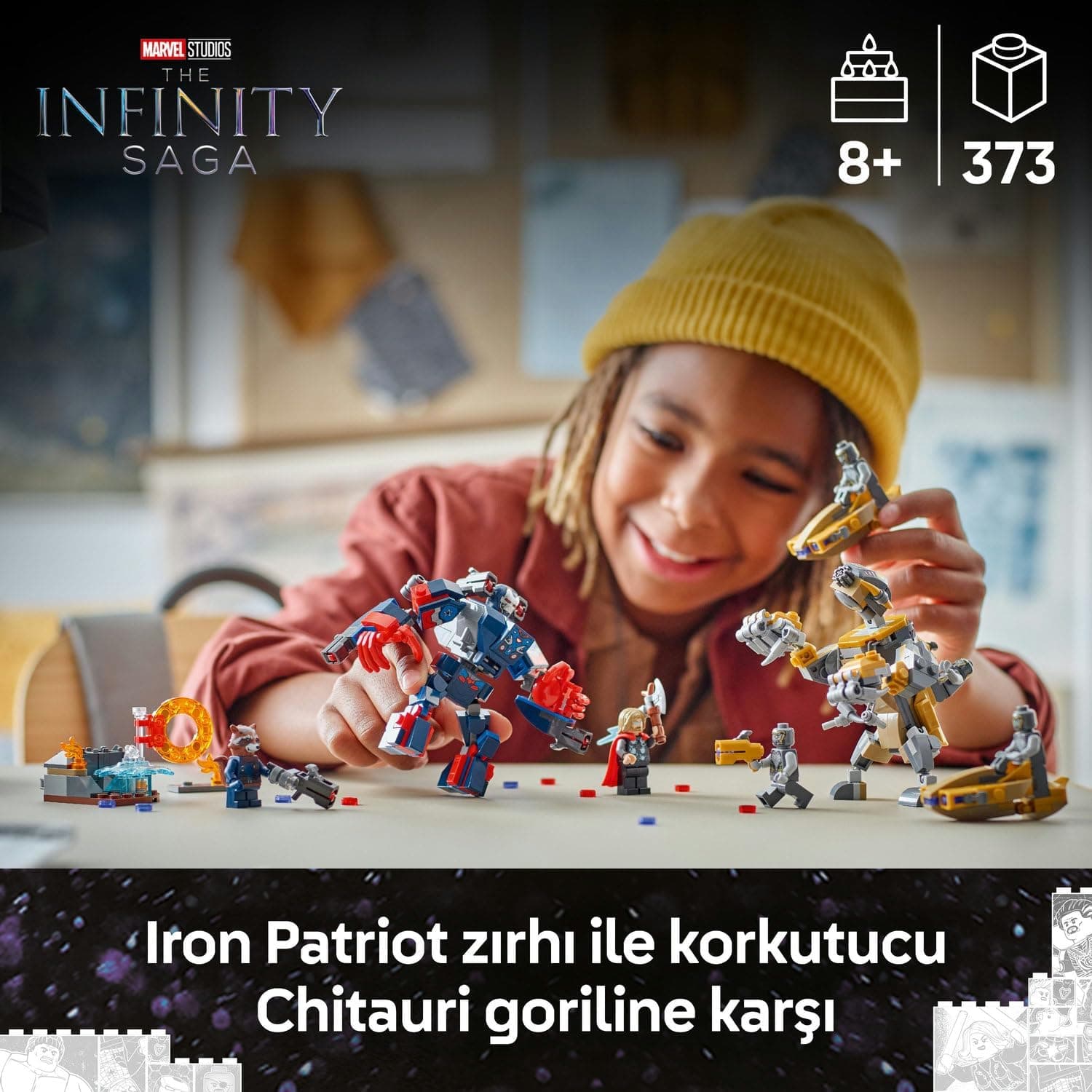 لگو Marvel Avengers Endgame Thor در برابر Chitauri مدل 76322 لگو Marvel Avengers Endgame Thor در برابر Chitauri مدل 76322