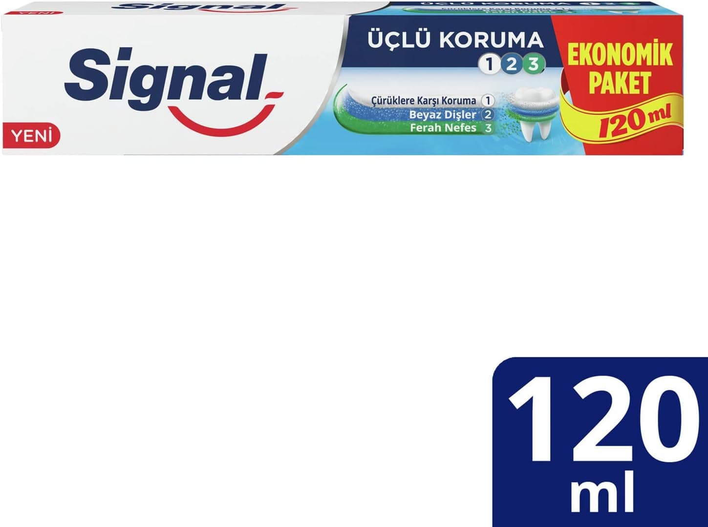 خمیردندان Signal با محافظت سهگانه 120 ml خمیردندان Signal با محافظت سهگانه 120 ml