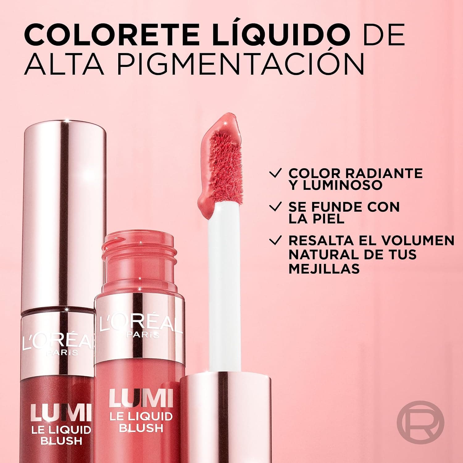 رژگونه مایع L'Oreal Paris Glotion Lumi Le رنگ Glowy Berry Glow 645 رژگونه مایع L'Oreal Paris Glotion Lumi Le رنگ Glowy Berry Glow 645