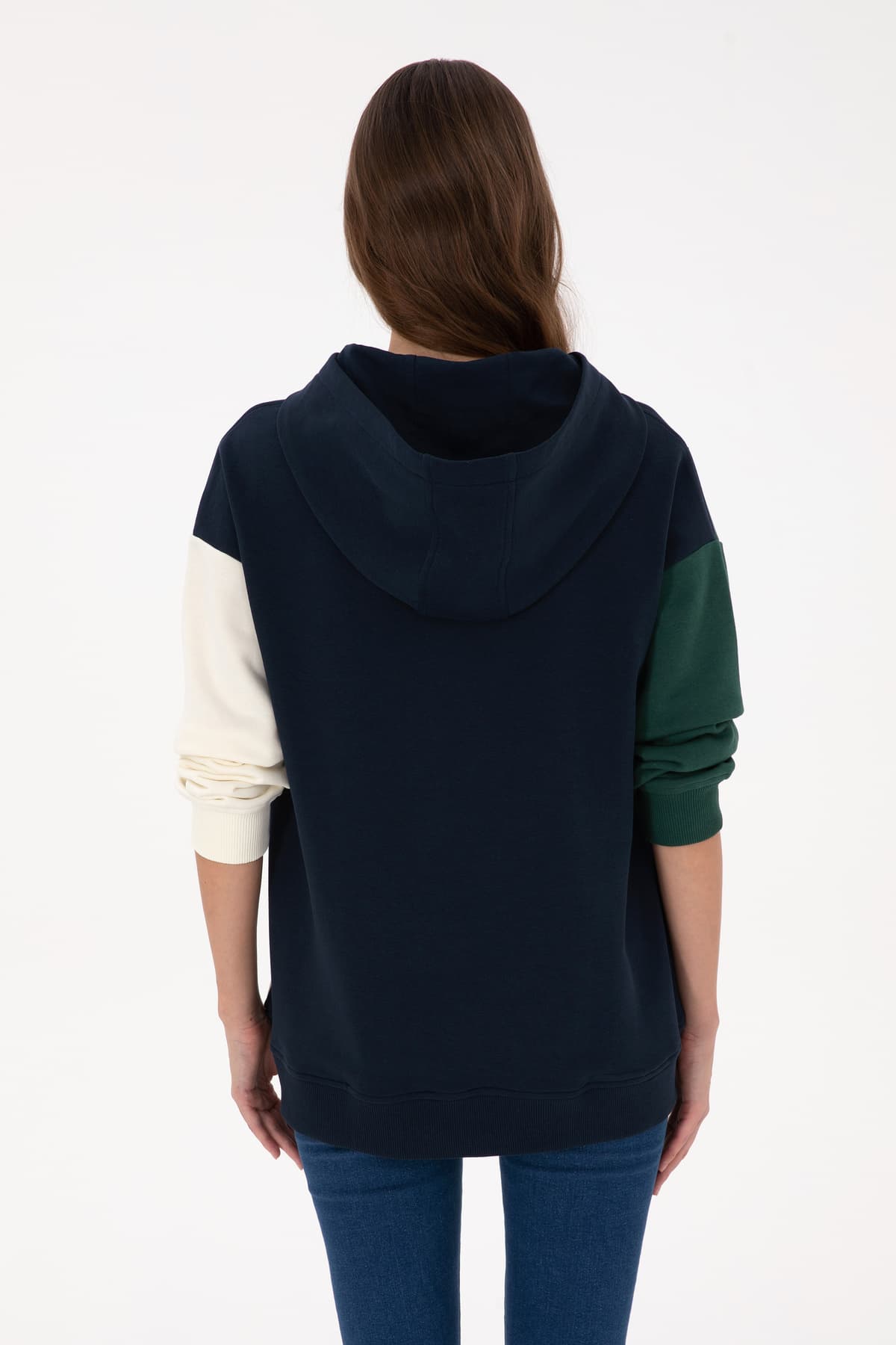 سوئیشرت زنانه U.S. Polo Assn. کلاهدار لاجوردی مدل 50313585-VR059 سوئیشرت زنانه U.S. Polo Assn. کلاهدار لاجوردی مدل 50313585-VR059