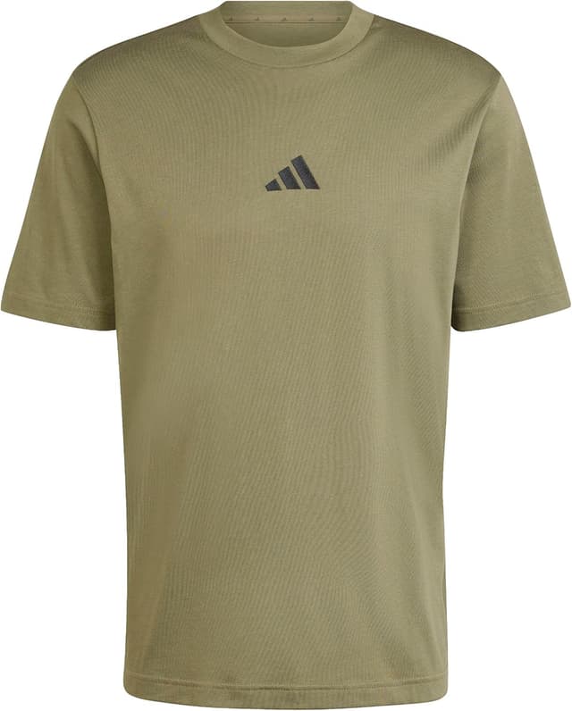 تیشرت مردانه adidas از جنس جرسی تکرو با لوگوی کوچک مدل Essentials تیشرت مردانه adidas از جنس جرسی تکرو با لوگوی کوچک مدل Essentials