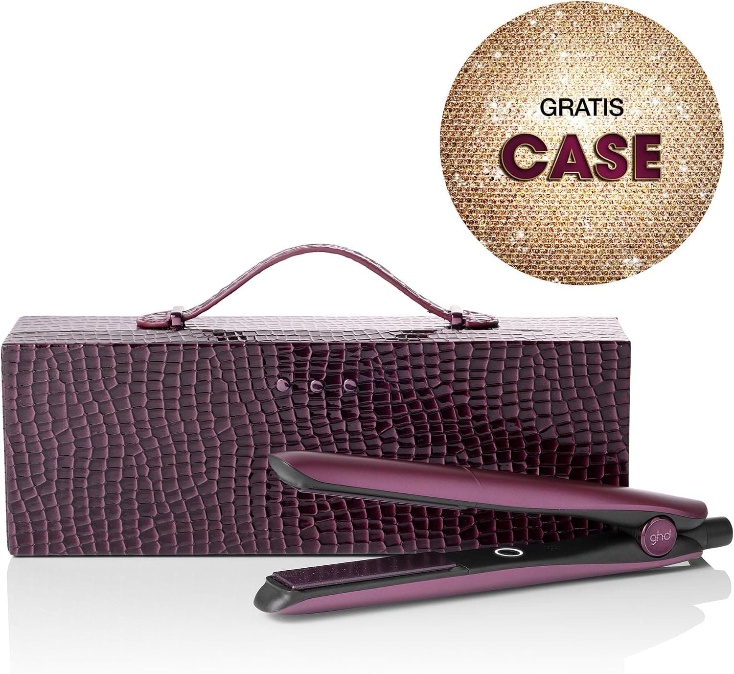 اتو مو ghd Gold با کیف و شانه، ست هدیه گیلاسی اتو مو ghd Gold با کیف و شانه، ست هدیه گیلاسی