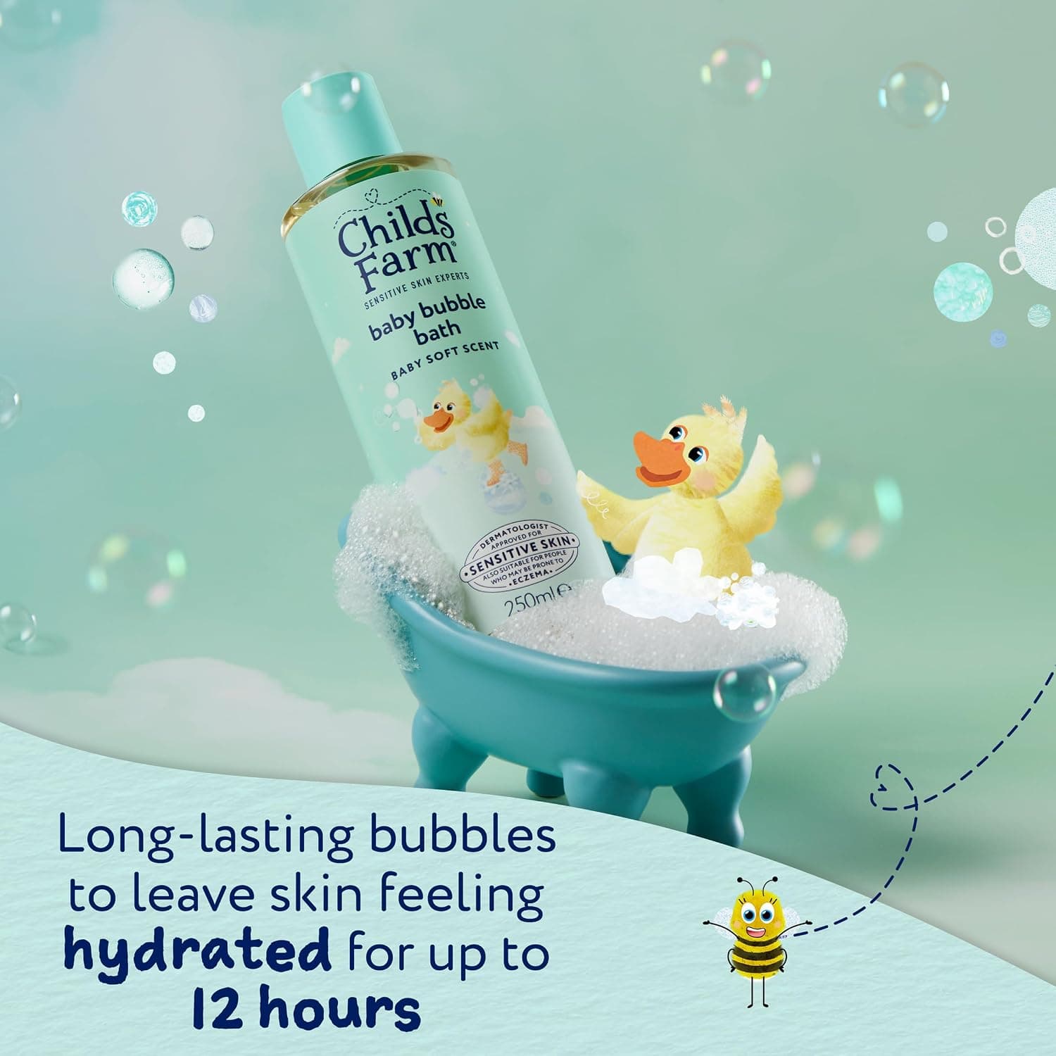 فوم حمام کودک Childs Farm با عصاره آلوئهورا و خیار 250ml فوم حمام کودک Childs Farm با عصاره آلوئهورا و خیار 250ml