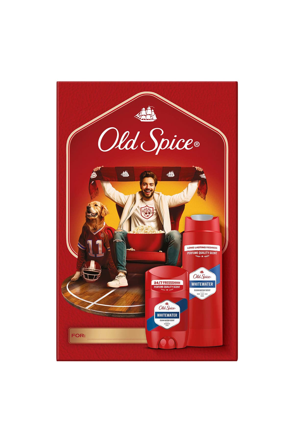 ست هدیه مردانه Old Spice Whitewater شامل دئودورانت استیکی 50ml، ژل دوش و شامپو 250ml ست هدیه مردانه Old Spice Whitewater شامل دئودورانت استیکی 50ml، ژل دوش و شامپو 250ml