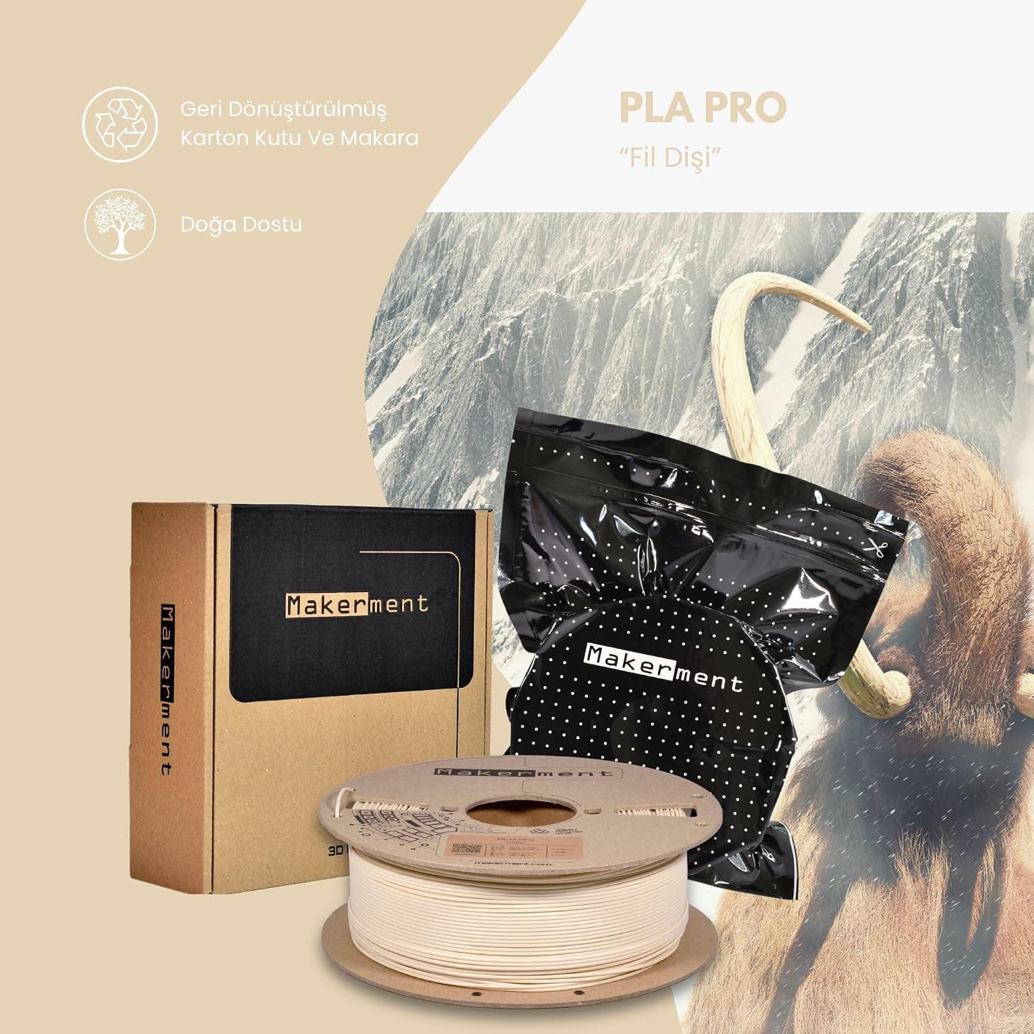 فیلامنت پرینتر سه بعدی Makerment 1.75mm 1kg مدل PLA PRO فیلامنت پرینتر سه بعدی Makerment 1.75mm 1kg مدل PLA PRO