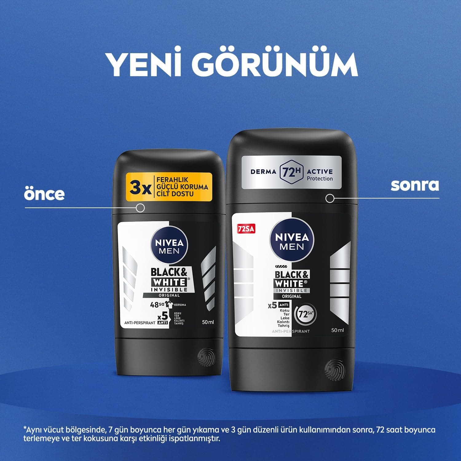 دئودورانت استیکی مردانه NIVEA مدل Black&white Invisible Original 50ml با محافظت ضدتعریق 72 ساعته دئودورانت استیکی مردانه NIVEA مدل Black&white Invisible Original 50ml با محافظت ضدتعریق 72 ساعته