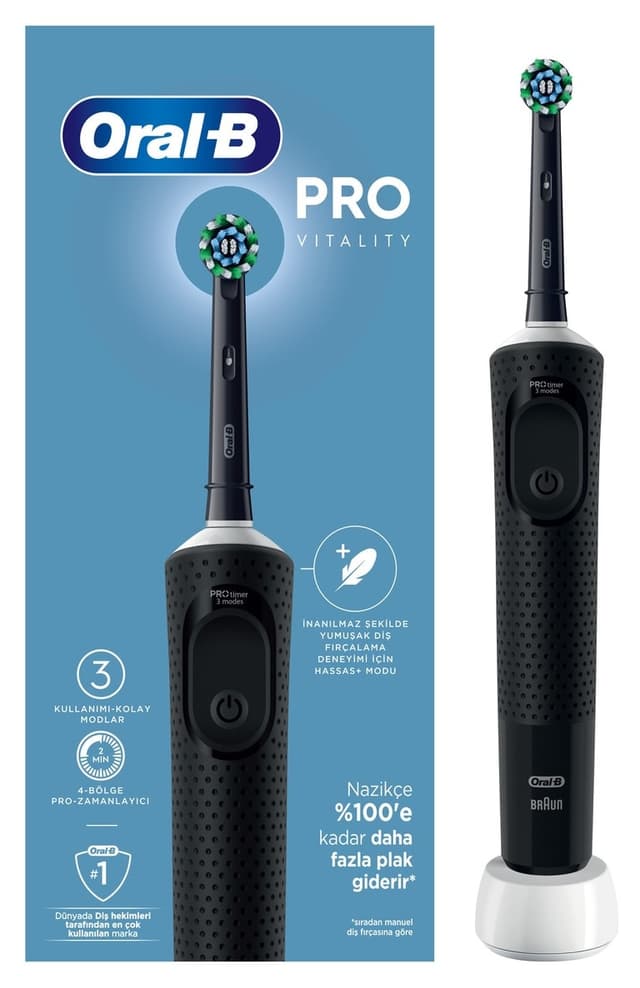 مسواک برقی Oral-B مدل D103 Vitality Pro Cross Action مشکی مسواک برقی Oral-B مدل D103 Vitality Pro Cross Action مشکی
