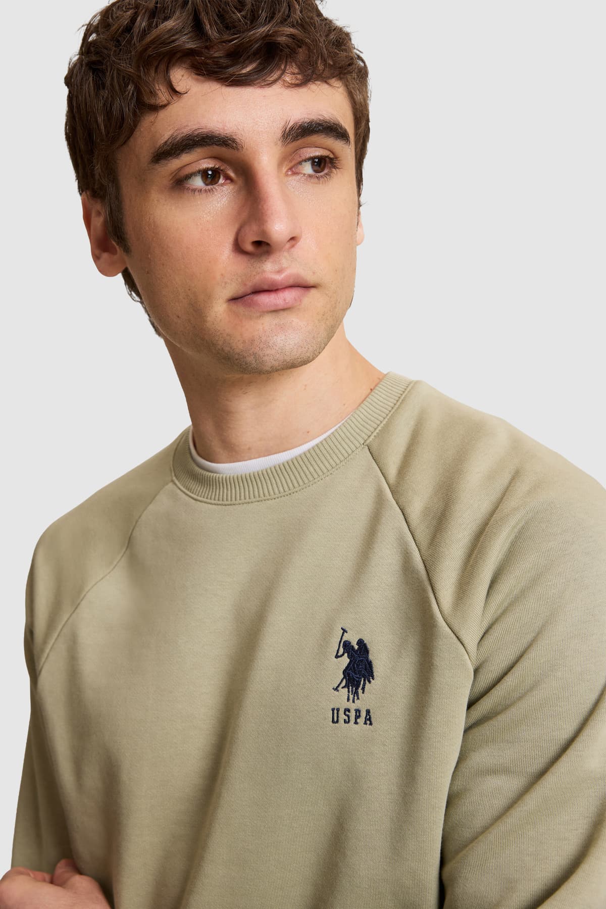 سوئیشرت مردانه U.S. Polo Assn. یقه گرد فیت معمولی خاکی روشن مدل 50329441-VR183 سوئیشرت مردانه U.S. Polo Assn. یقه گرد فیت معمولی خاکی روشن مدل 50329441-VR183