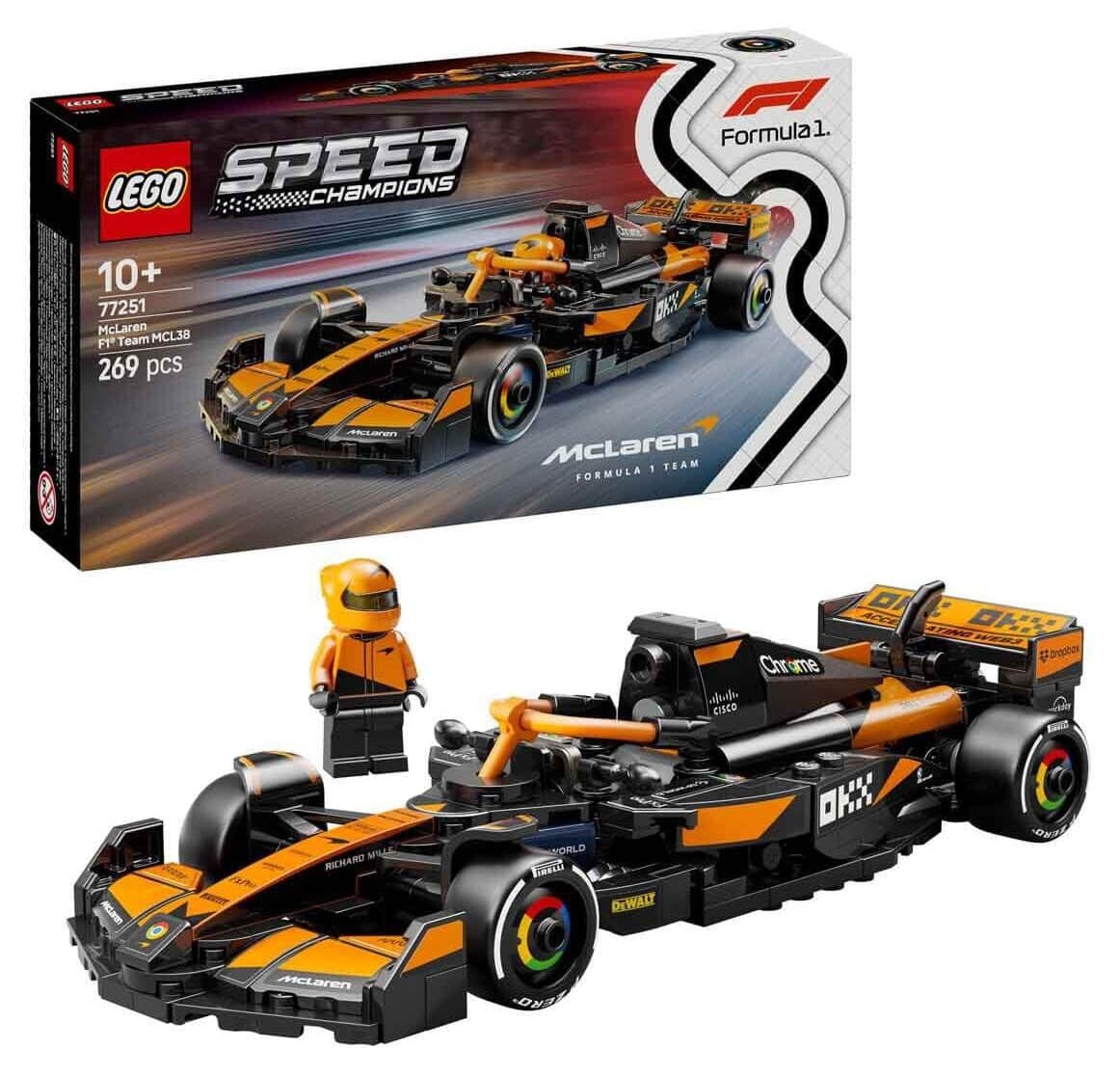 لگو Speed Champions McLaren F1 Team ماشین مسابقهای مدل MCL38 کد 77251 لگو Speed Champions McLaren F1 Team ماشین مسابقهای مدل MCL38 کد 77251