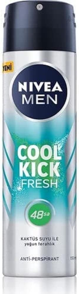 اسپری دئودورانت مردانه NIVEA MEN Cool Kick حجم 150 ml اسپری دئودورانت مردانه NIVEA MEN Cool Kick حجم 150 ml