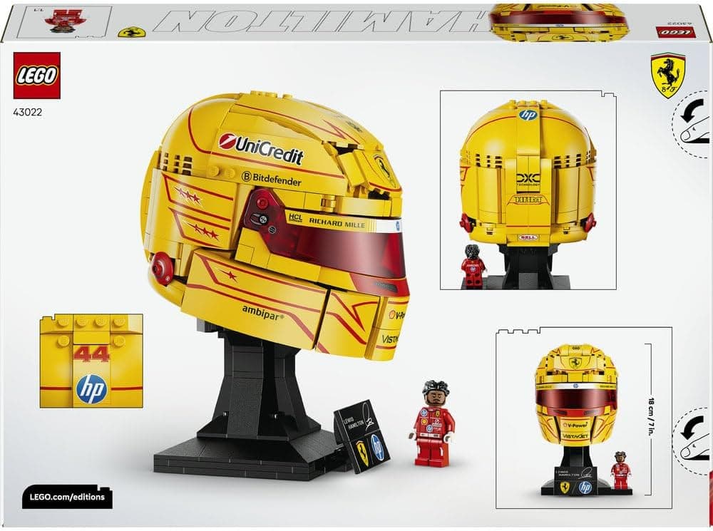 لگو Editions Scuderia Ferrari HP Lewis Hamilton کلاه ایمنی مدل 43022 لگو Editions Scuderia Ferrari HP Lewis Hamilton کلاه ایمنی مدل 43022