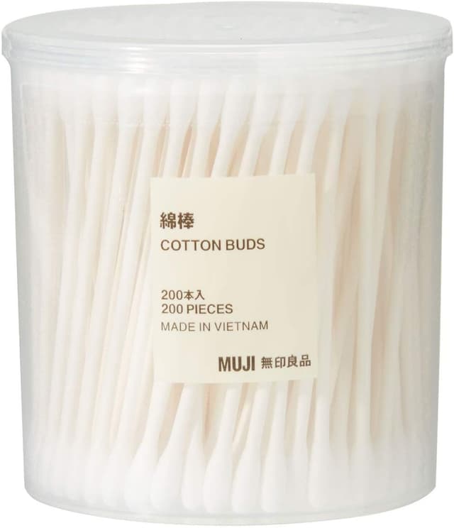 گوشپاککن پنبهای MUJI سفید 200 عددی گوشپاککن پنبهای MUJI سفید 200 عددی