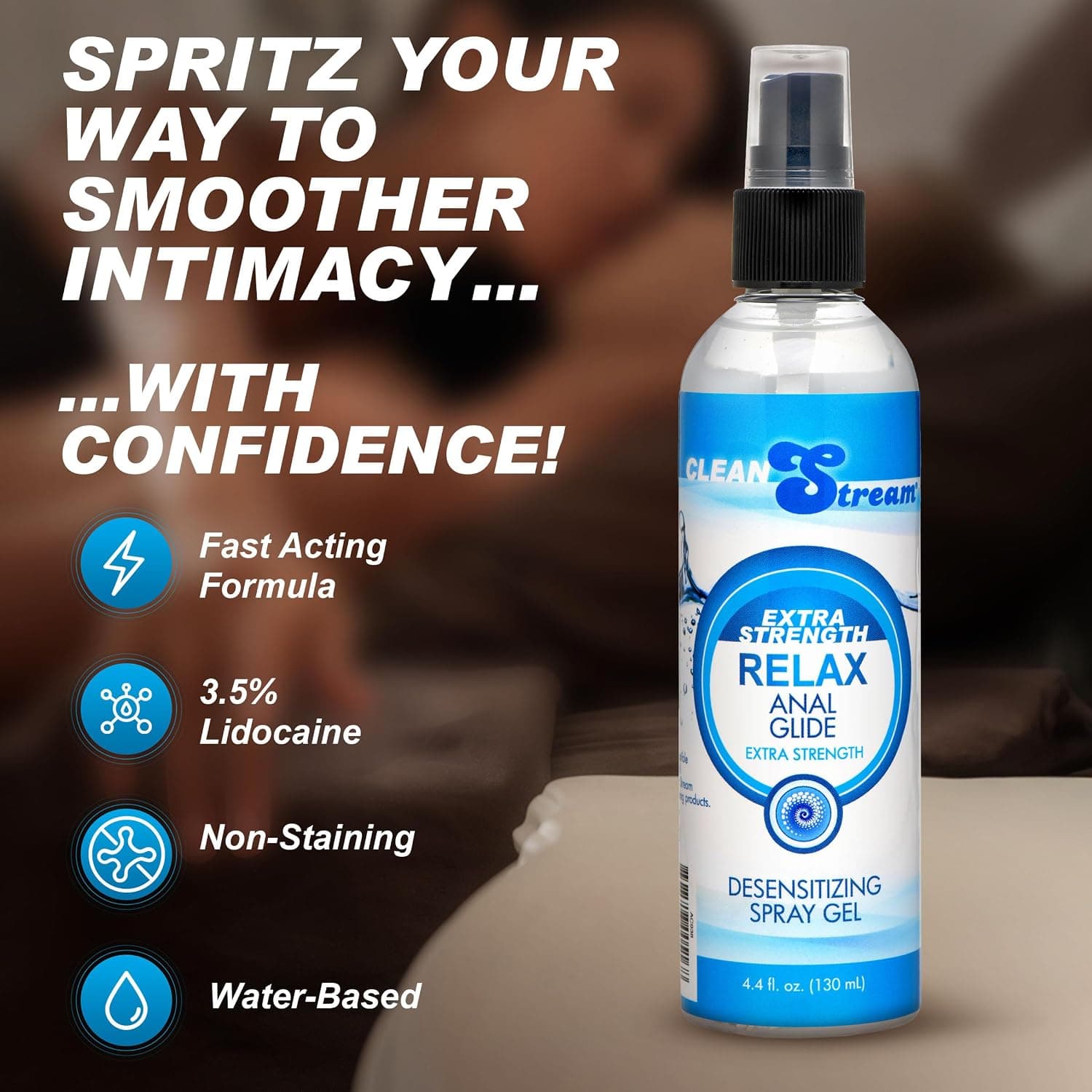 روانکننده مایع کاهنده حساسیت Cleanstream بدون رایحه، پایه آب 4.4 Fl Oz روانکننده مایع کاهنده حساسیت Cleanstream بدون رایحه، پایه آب 4.4 Fl Oz